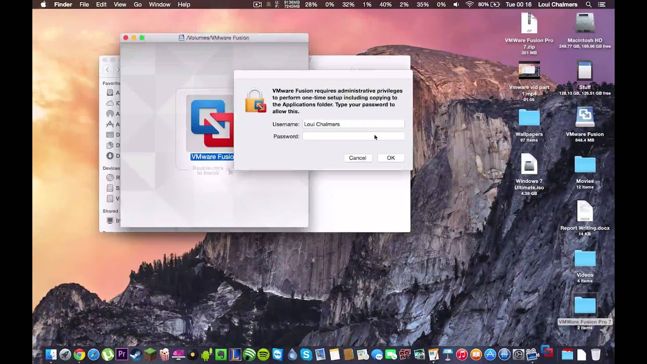macbook vmware fusion